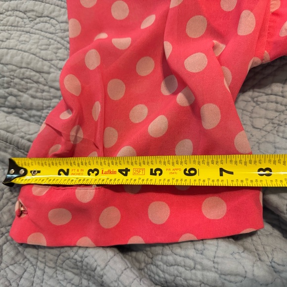 eShakti Fuchsia Polka Dot Midi Dress - Picture 9 of 9